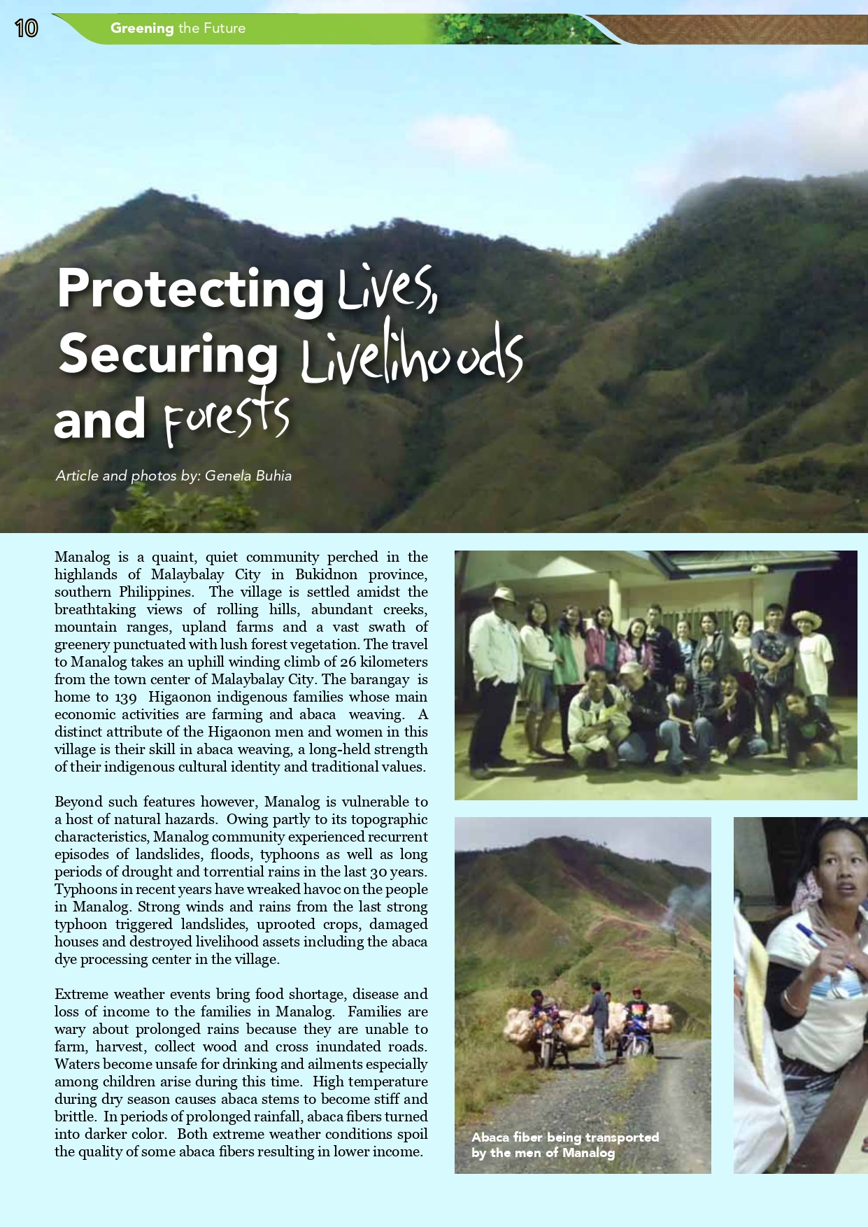 Protecting Lives, Securing Livelihoods and Forests publication image