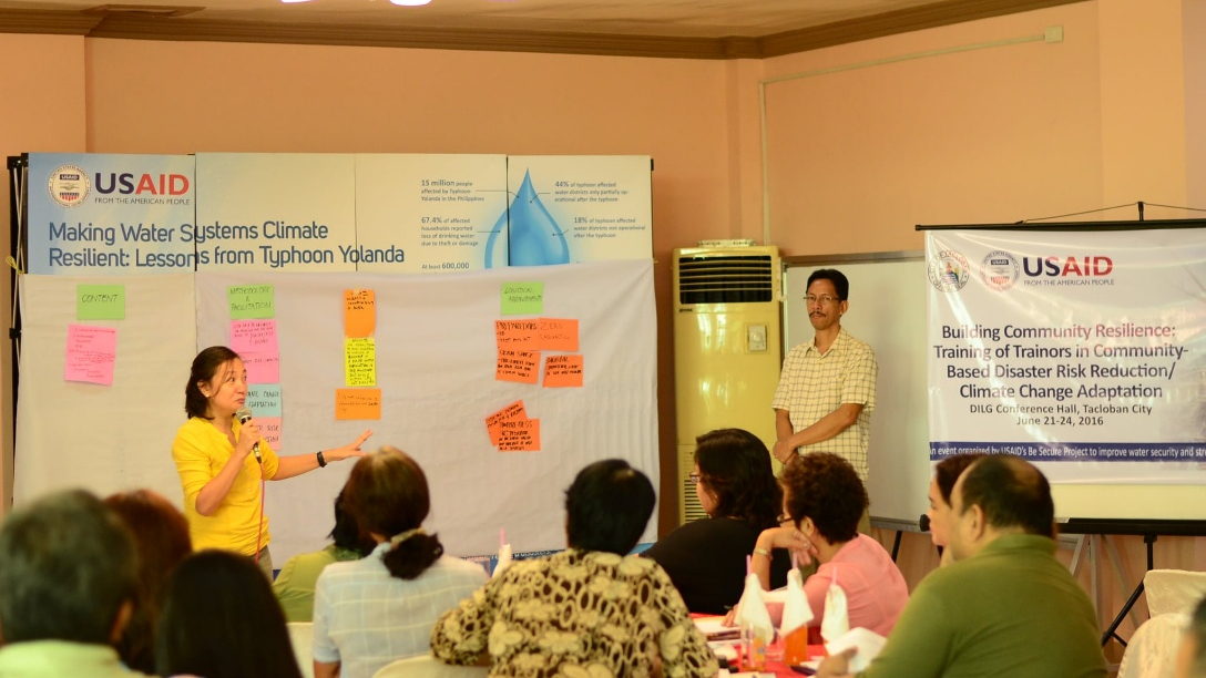 Founder facilitating a training
